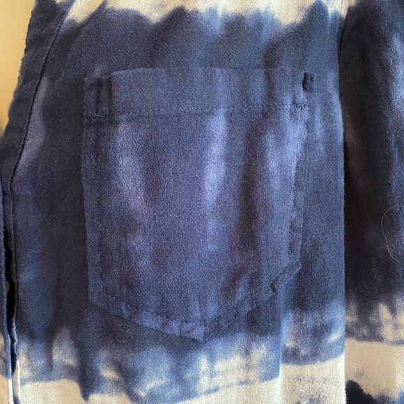 BUY 2 ITEMS & GET 1 FREE: INC Tie Dye Button Down Shirt Sz 12 - Picture 6 of 10